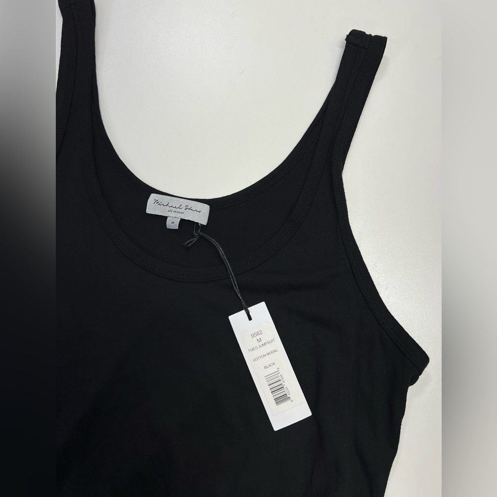 Michael Stars Theo Tank Jumpsuit in Black Size Medium New With Tags - Picture 4 of 12
